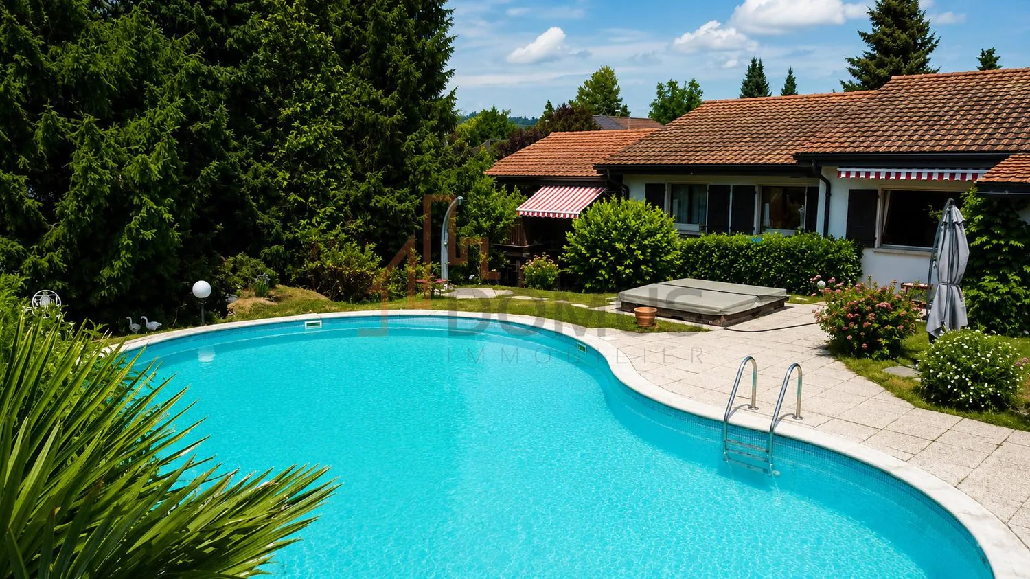 Villa mit Pool auf wunderschöner baumbestandener Parzelle