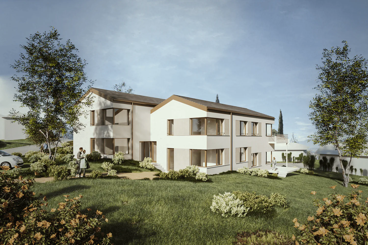 4,5 locali con grande giardino privato a Yverdon-les-Bains