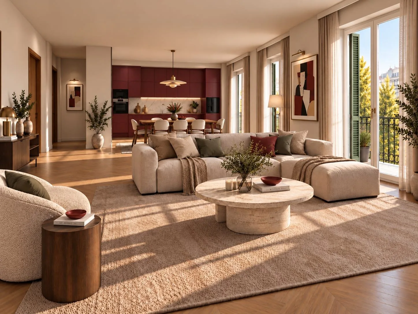2.5 pièces avec grande balcon (lot 4)