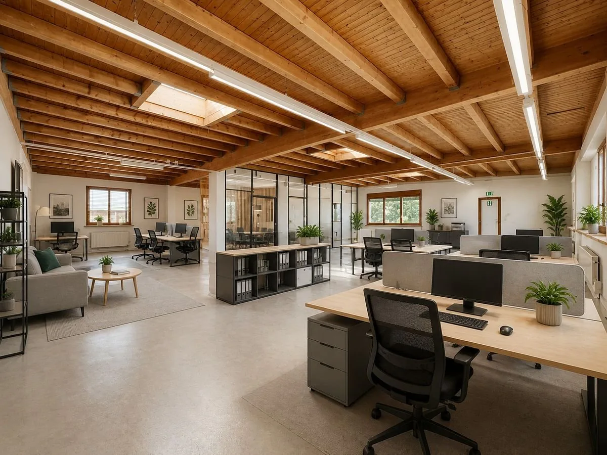 Surface commerciale de 207 m² d'un seul tenant, 2ème étage sans une seule marche, 3 places de parc extérieures comprises, libre de suite