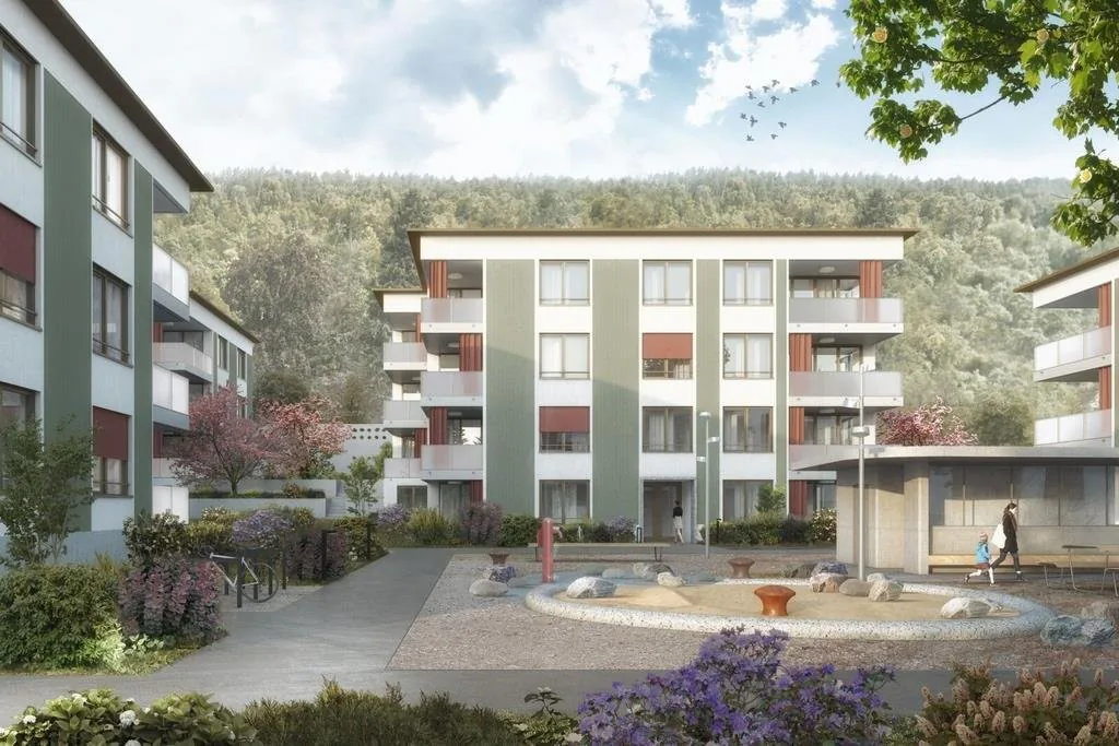 First-time rental in Liestal - each apartment with its own washing tower