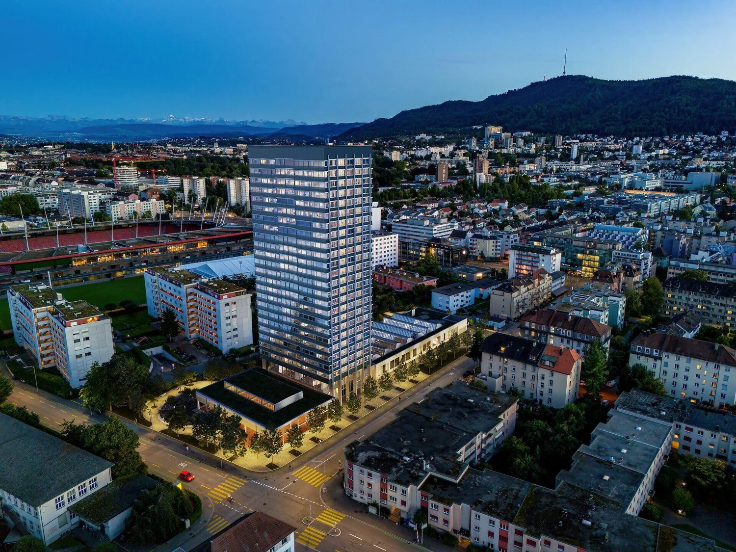 Über den Dächern von Zürich 3.5-Zimmerwohnung im 17. Stock
