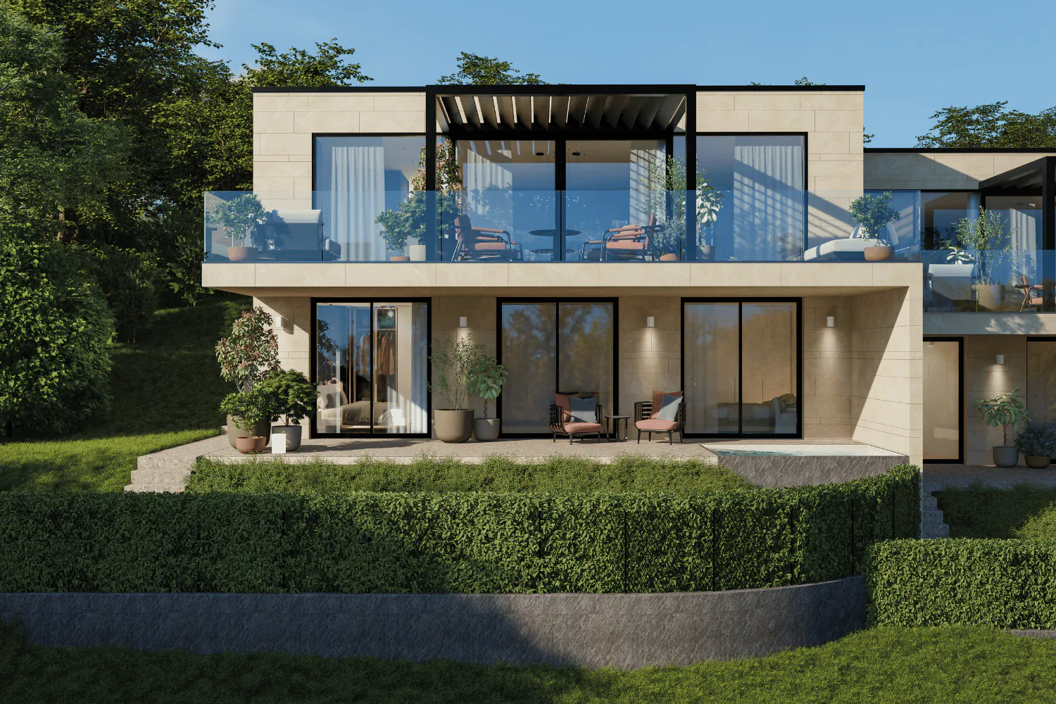 Villa moderne avec vue panoramique à Collina d'Oro