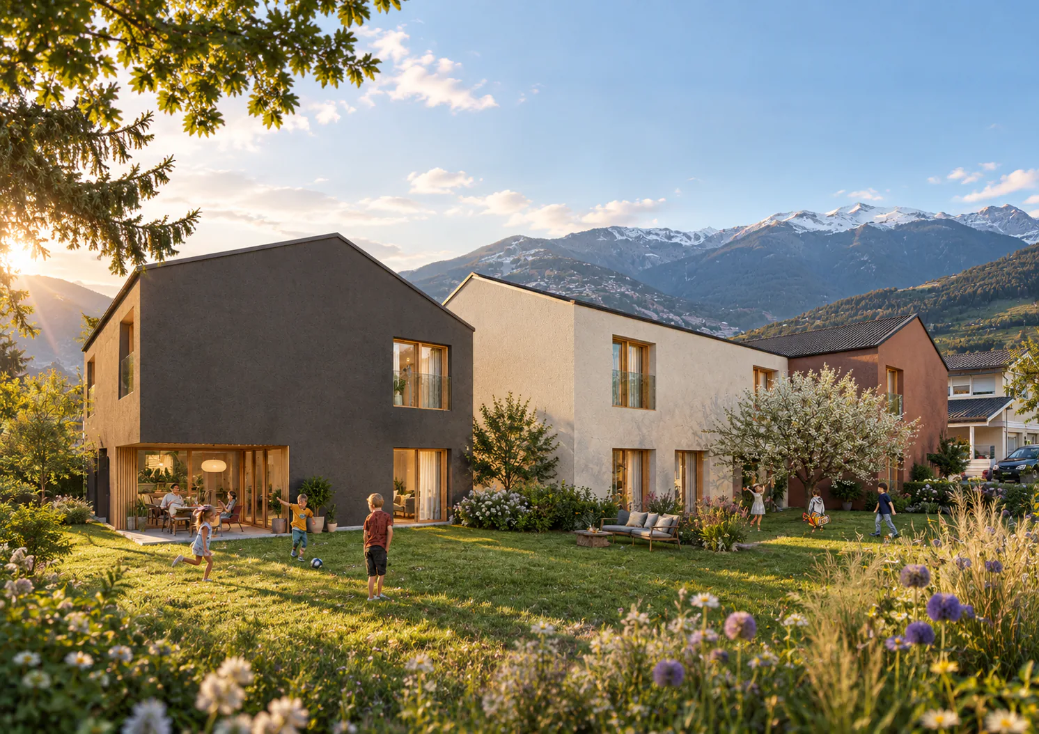 Vétroz | Villa mit 4.5 Zimmern, großem Untergeschoss und Garten
