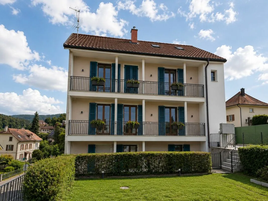 Porrentruy, edificio locativo con 4 unità - 7,1 % di rendita
