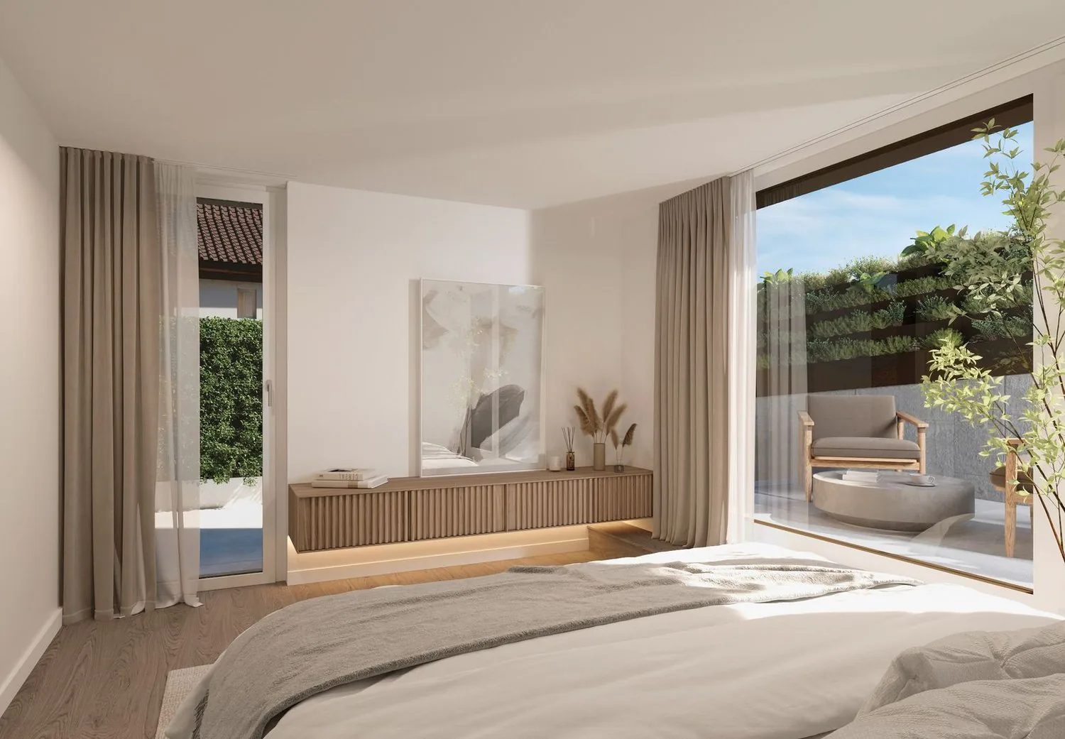 Nouvelle construction : Architecture moderne avec beaucoup d'espace