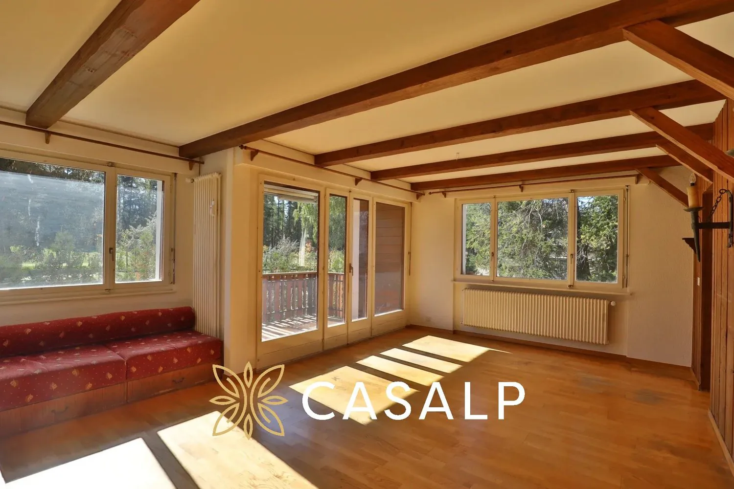 Helles 3.5-Zimmer-Wohnung in Crans in der Nähe des Golfplatzes