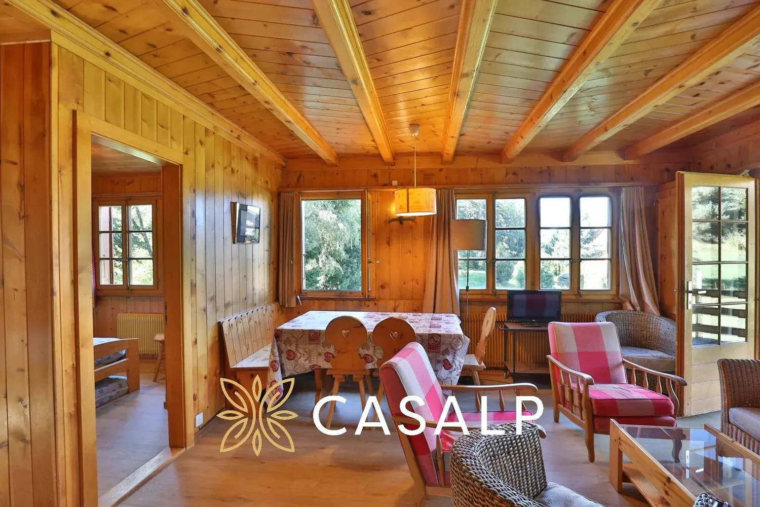 Authentisches Chalet in der Nähe des Golfplatzes von Crans