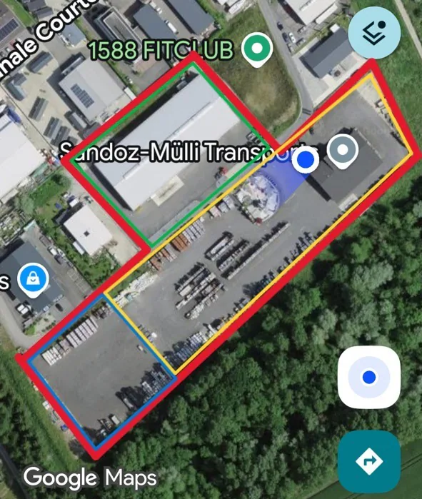 Cudrefin, zu vermieten, flaches Gelände, für Lagerung, 3000 m2
