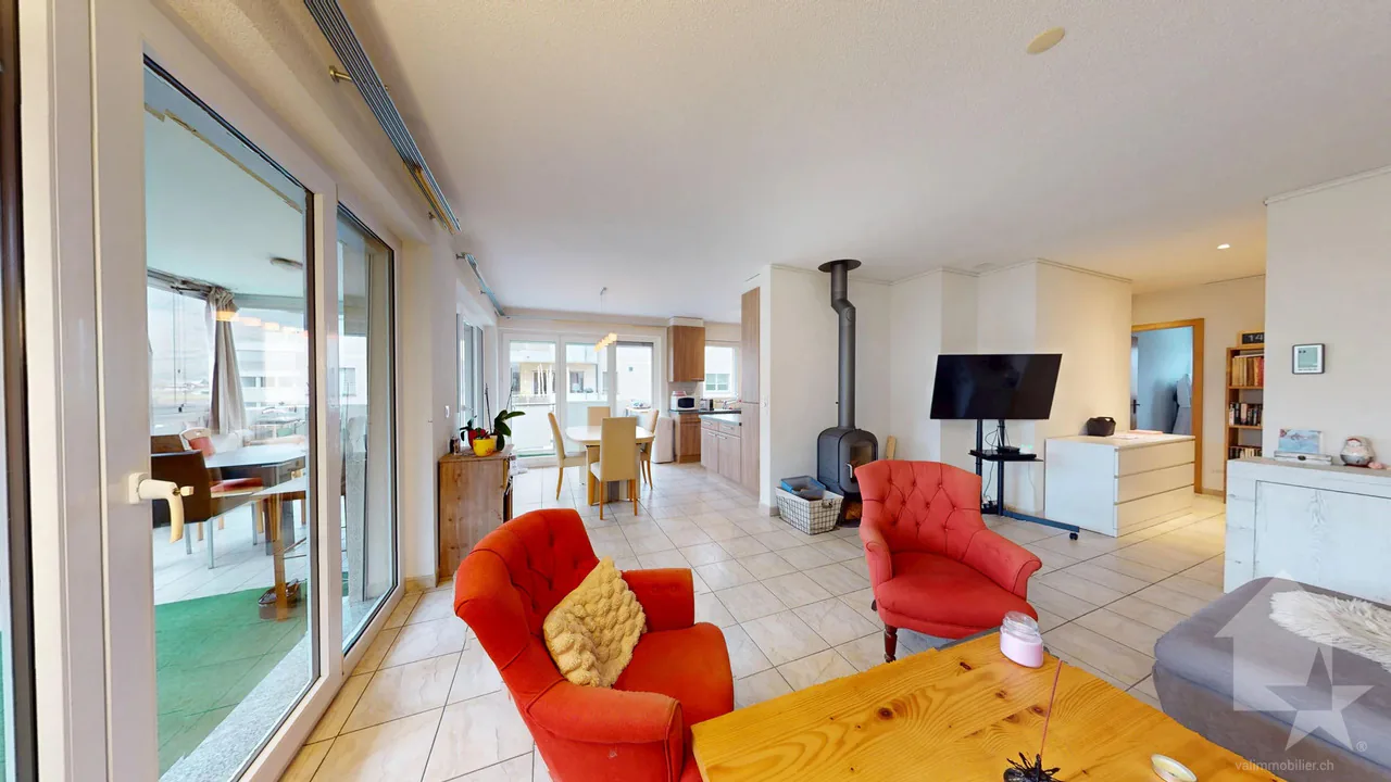 Wohnung 4,5 mit Box in Châteauneuf-Conthey