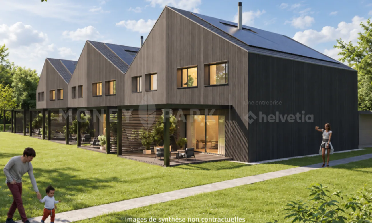 Contemporäre Neuvillen mit privaten Gärten | 13 Minuten mit dem Auto von Châtel-Saint-Denis entfernt | Villa E - 4,5 Zimmer