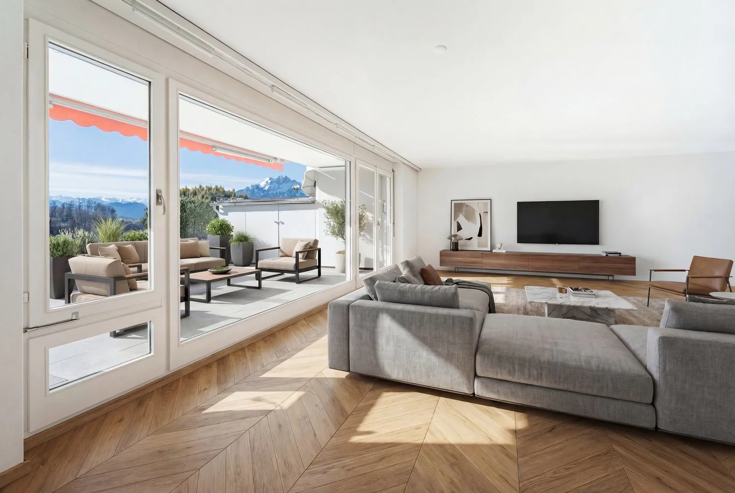 Appartement spacieux avec terrasse ensoleillée