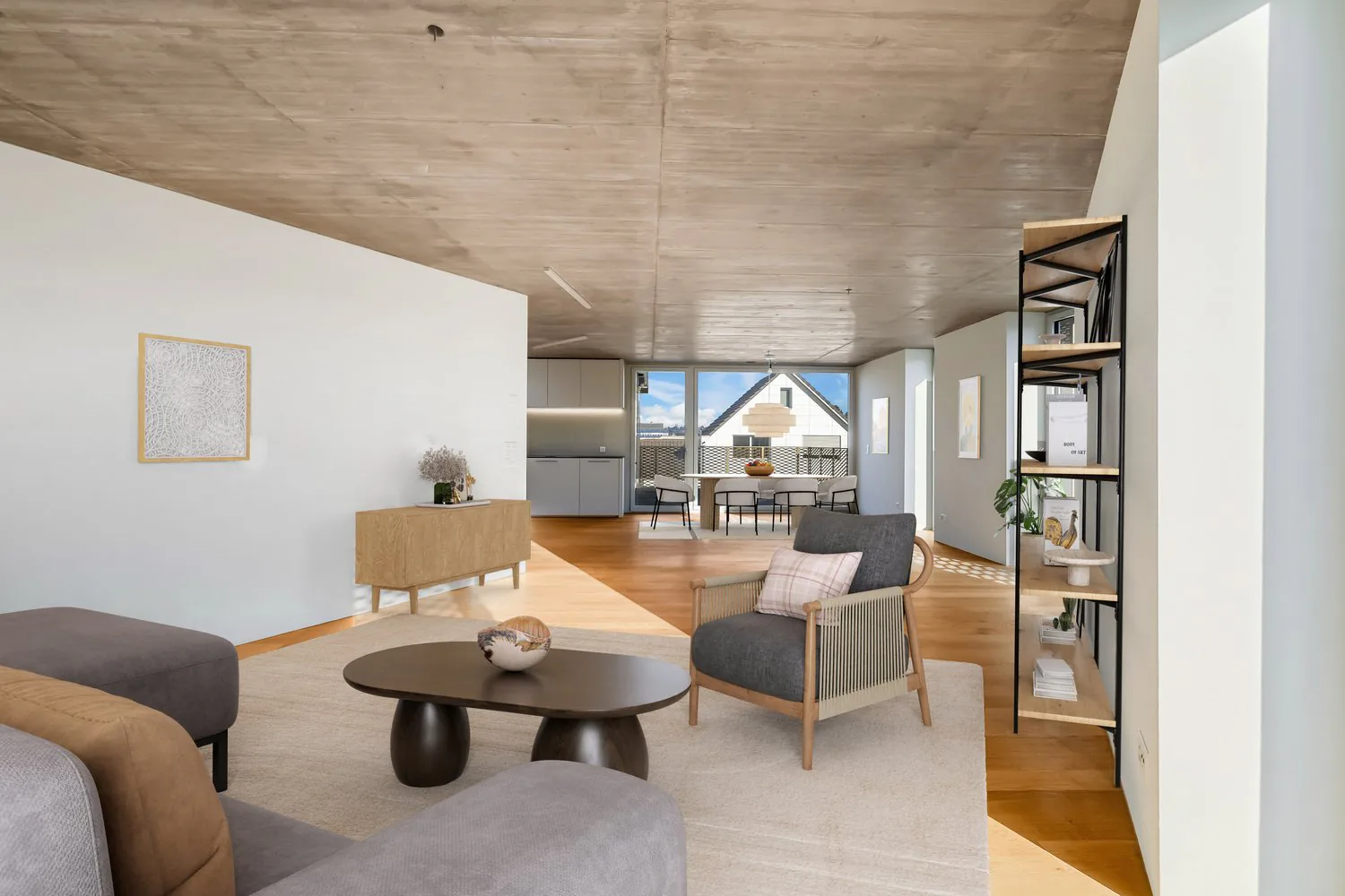 Modern, barrier-free attic apartment with two spacious terraces