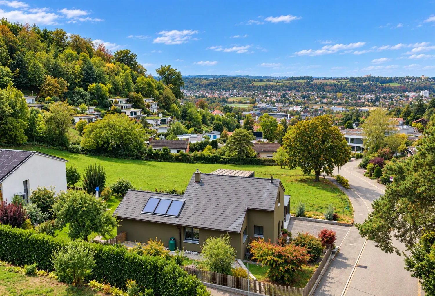 Modern living experience with dream garden and panoramic view