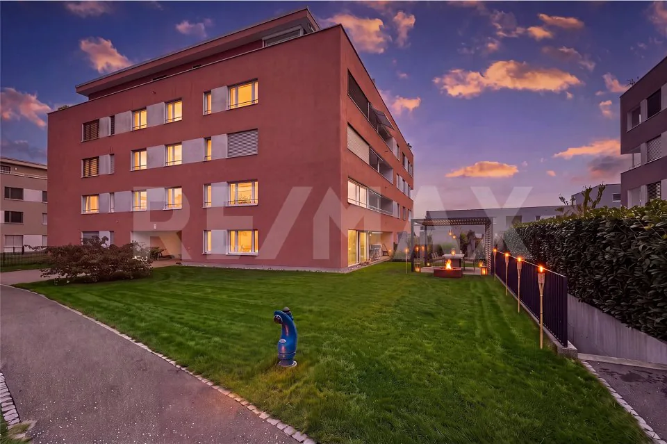 Wohnen mit Gartengefühl moderne 3½-Zimmer-Erdgeschosswohnung mit grosszügigem Aussenbereich