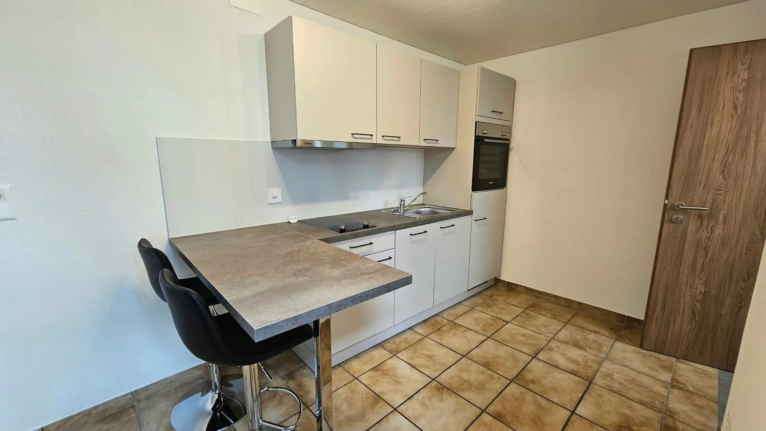Appartement de 1,5 pièces au rez supérieur