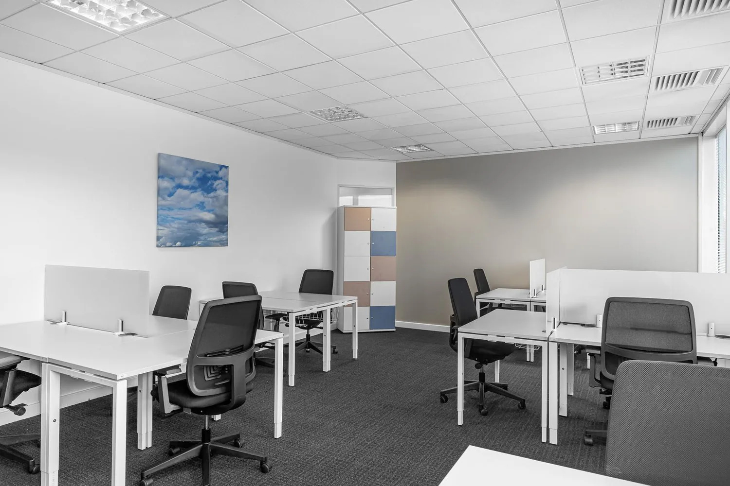 Büro-Design für 30 Personen bei Spaces Main Station