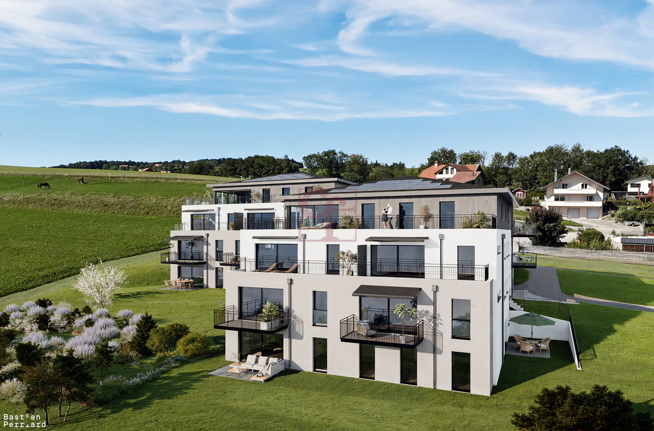 Siviriez - Magnifico 4,5 locali nuovo, familiare e bilanciato