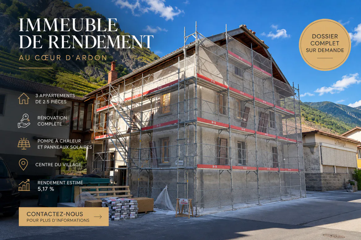 IMMEUBLE DE RENDEMENT ENTIÈREMENT RÉNOVÉ AU C?UR D'ARDON