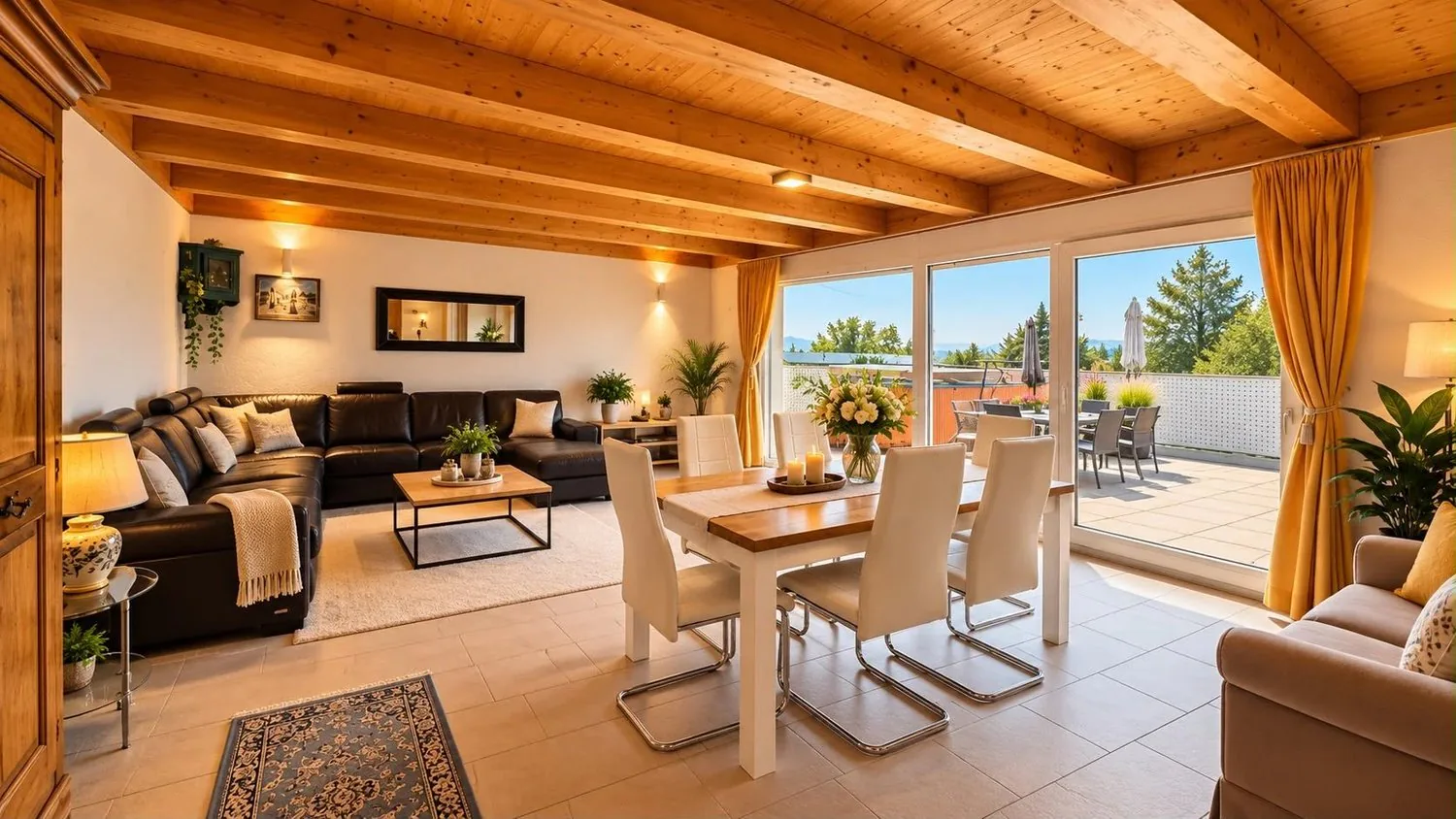 ATTIKAPARTMENT 5.5 RÄUME MIT PANORAMABLICK AUF DIE ALPEN