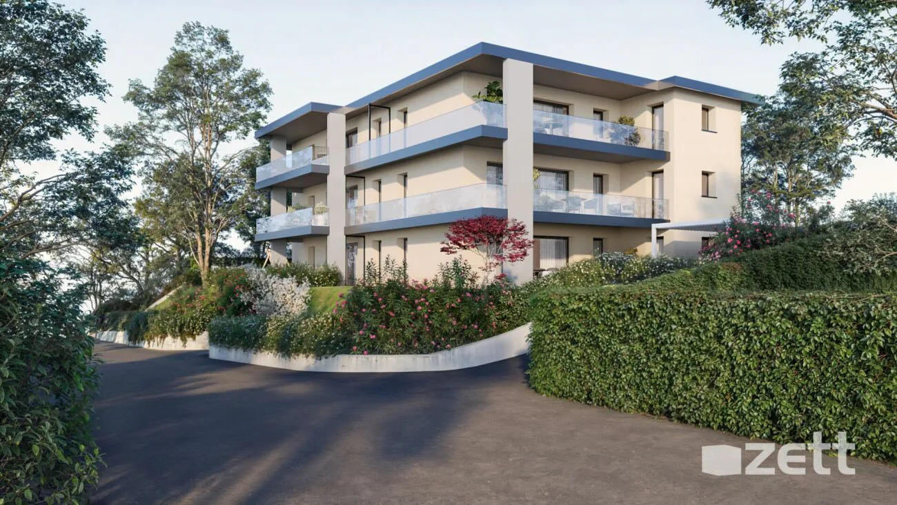 Rent new 2.5-room apartment on the 1st floor - Vezia - Res. Platanus
