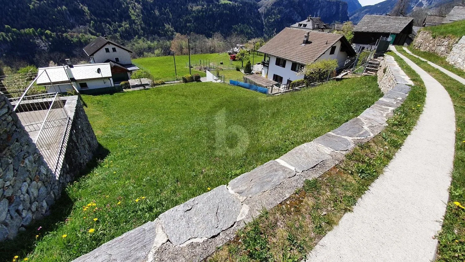 In a sunny position with open view