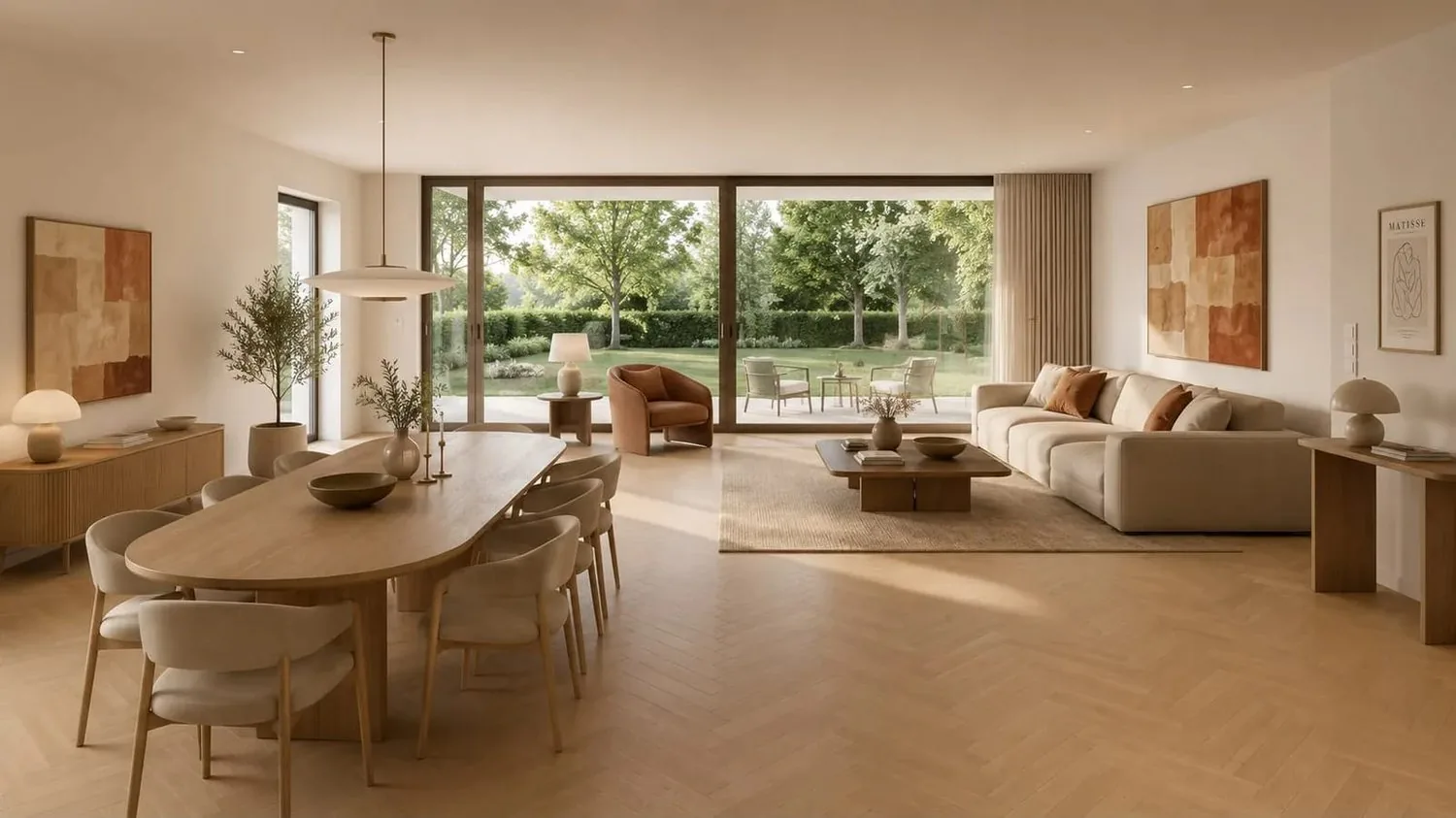 4.5 room new building apartment on the ground floor with seating area
