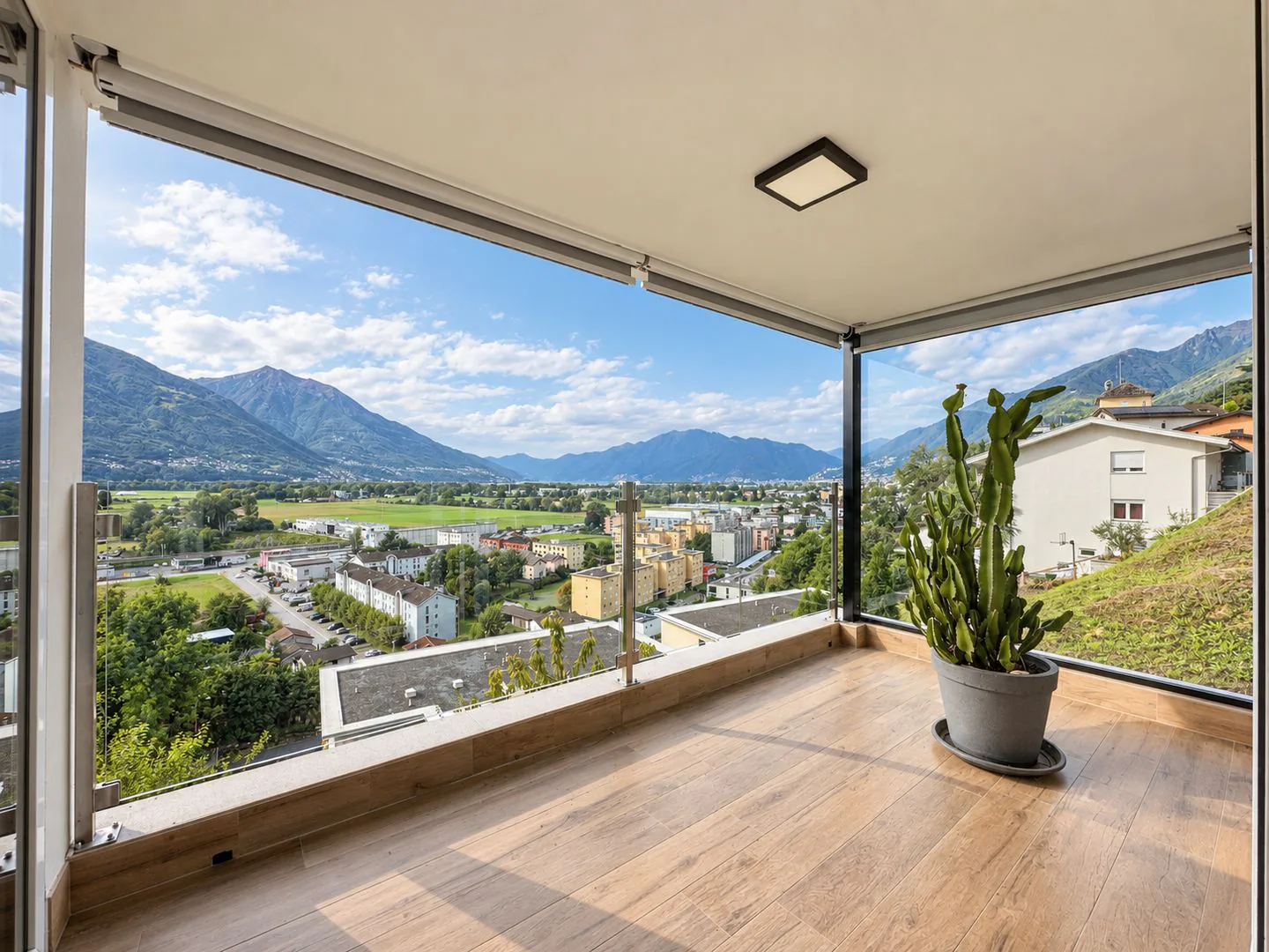 High-quality single-family house with panoramic view