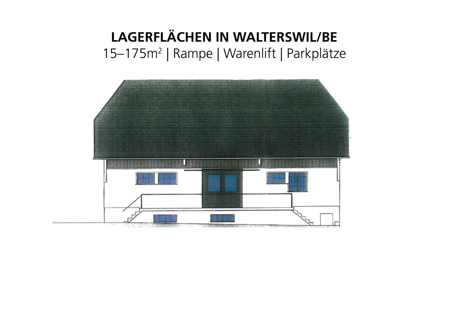 Warehouse/Workshop/Hobby/Commercial & Parking; Partial areas from 25 sqm