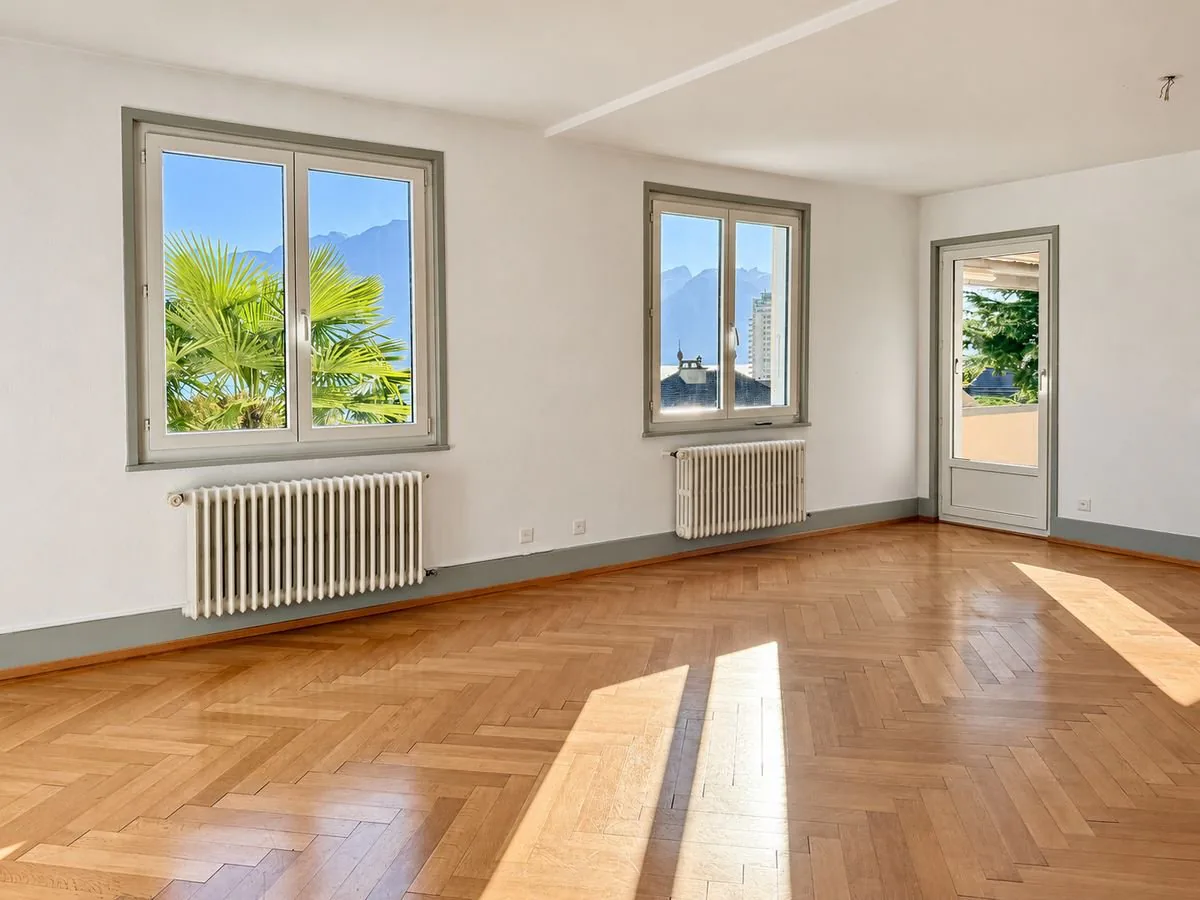 Montreux - Ein Panorama der Ausnahme für diese helle 3,5-Zimmer-Wohnung