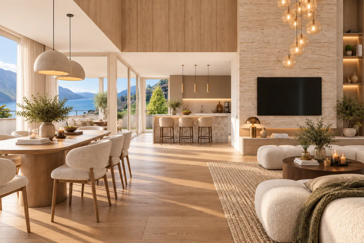 Chardonne - Prächtige neue Reihenvilla mit 6.5 Zimmern und atemberaubendem Blick auf den Genfersee