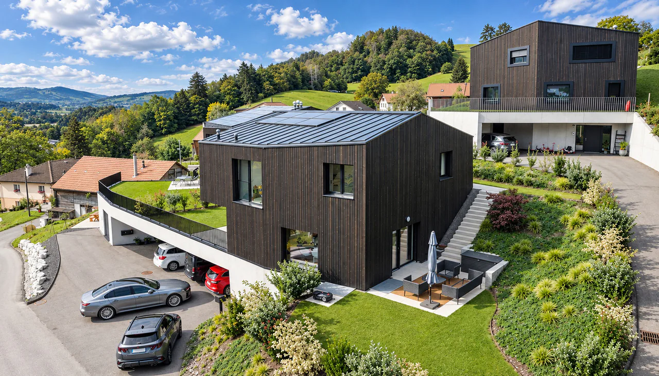 VILLA DES ARCHITEKTEN MIT ATEMBERAUBENDER AUSSTATTUNG UND LUXUSLEISTUNGEN
