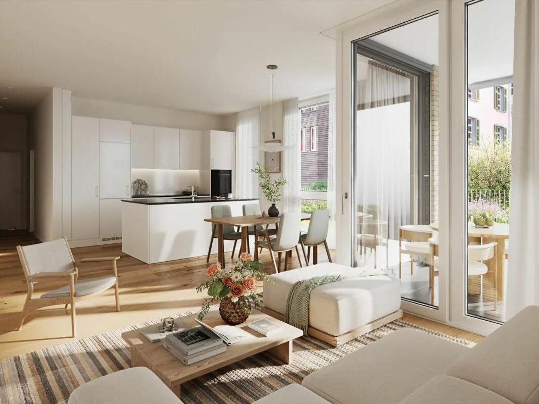 Appartement en propriété de 4,5 pièces à Aebiguet au bord du ruisseau