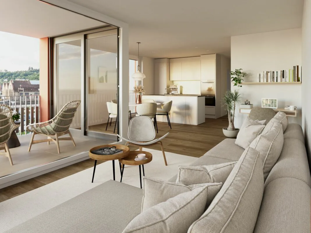 Appartement en propriété de 2.5 pièces à Aebiguet au bord du ruisseau