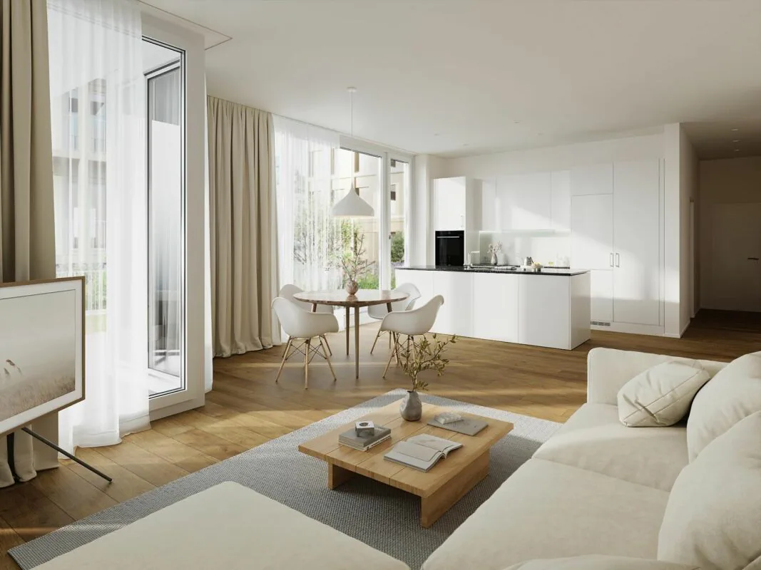 Appartement en propriété de 3,5 pièces avec atelier séparé dans Aebiguet au bord du ruisseau