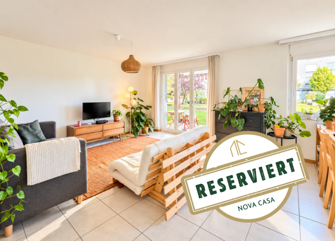 Reserved! Living with a garden! Bright 2.5 room apartment with a lot of living feel