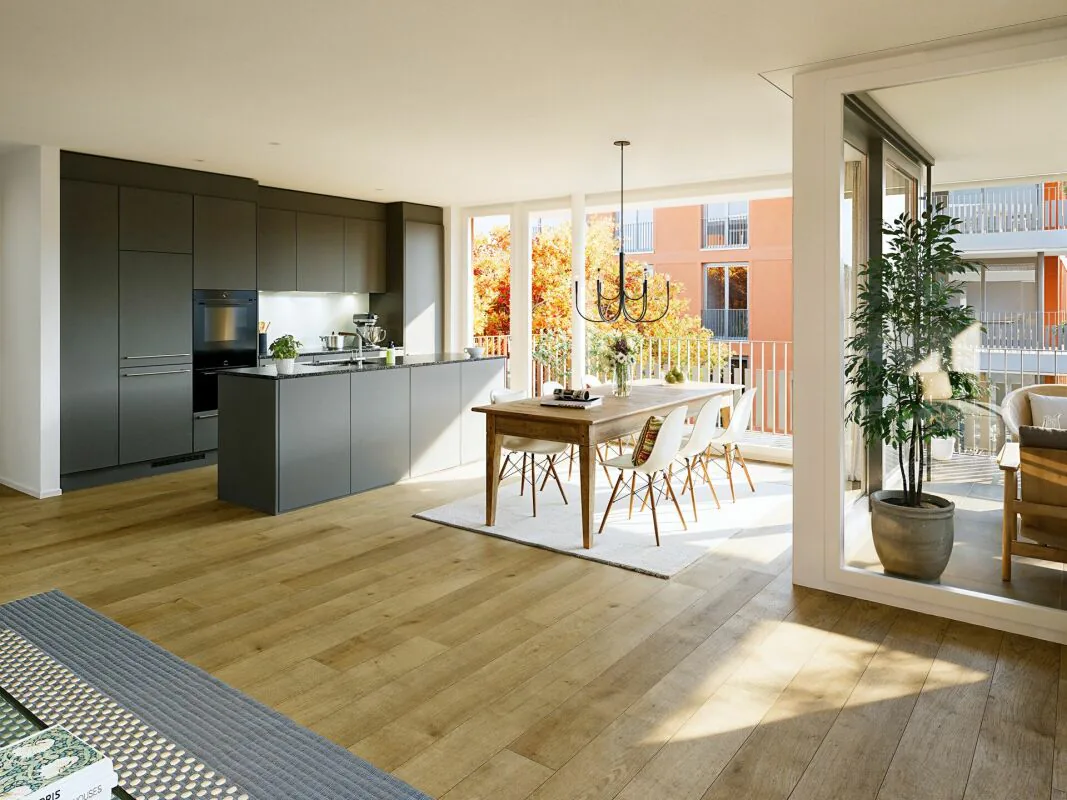 Appartement en propriété de 4,5 pièces à Aebiguet au bord du ruisseau