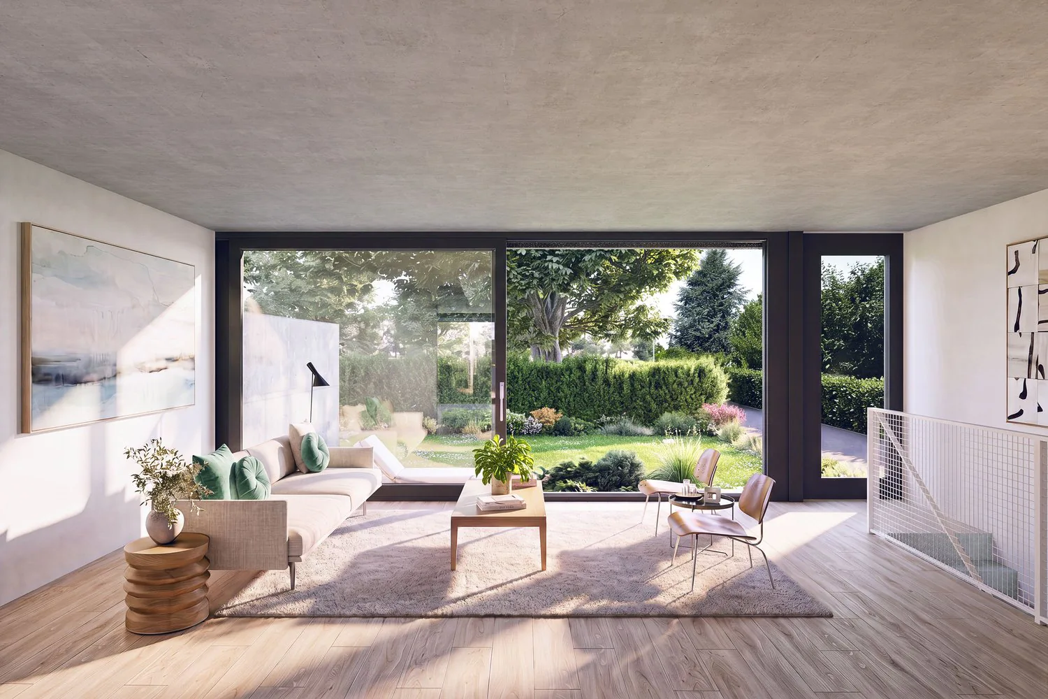Architektur und schöne Volumen | Villa C des Projekts Pra Vinea in Corminboeuf