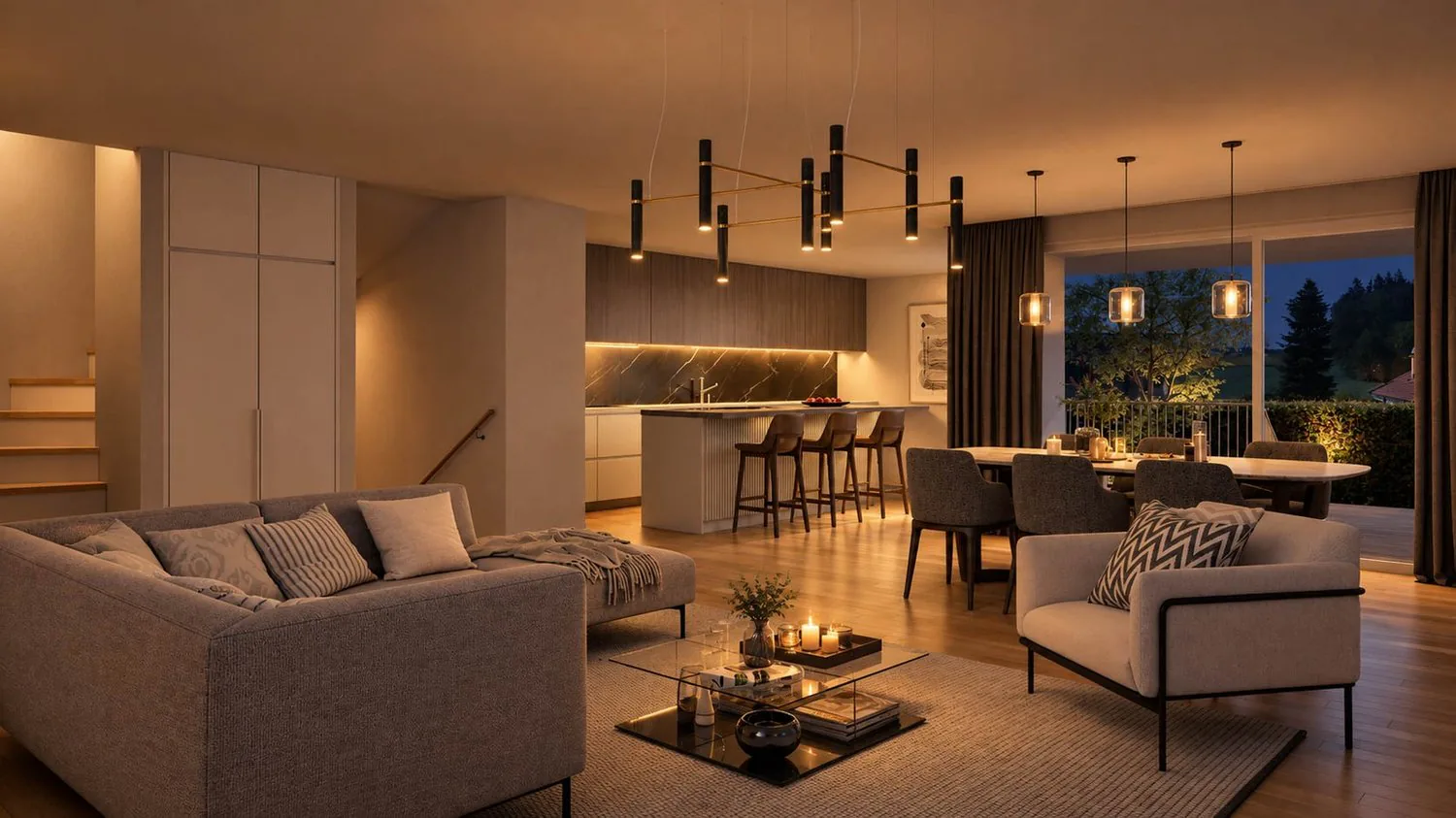 Prachtiges kontemporäres Triplex in Corminboeuf