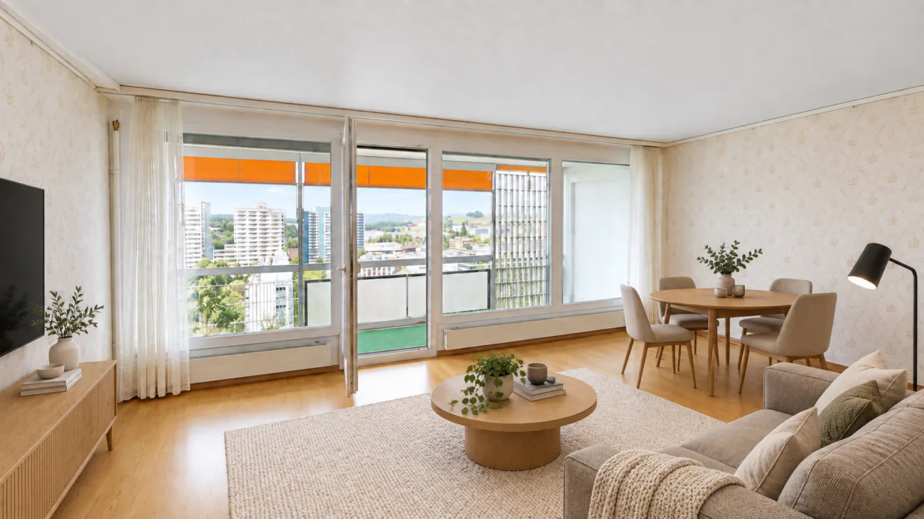 Living on two levels above the roofs of Bern