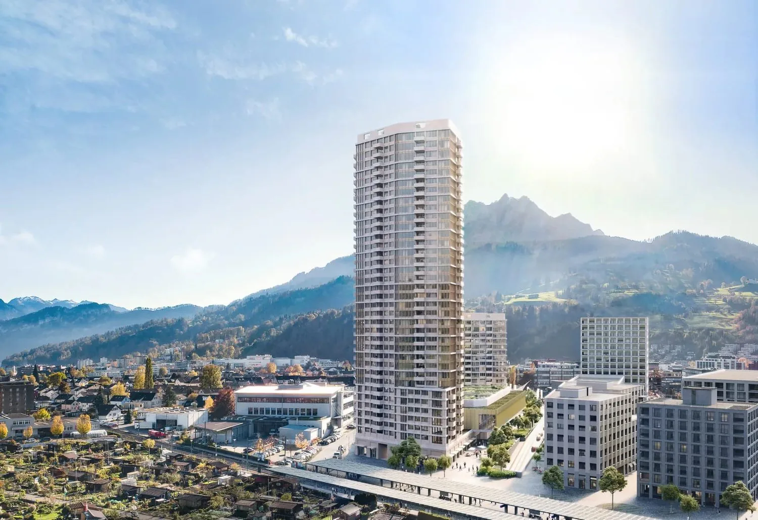 Exclusive 3.5-room apartment on the 33rd floor of the tallest building in Central Switzerland - Welcome to the SkyLevel of the PILATUS TOWER