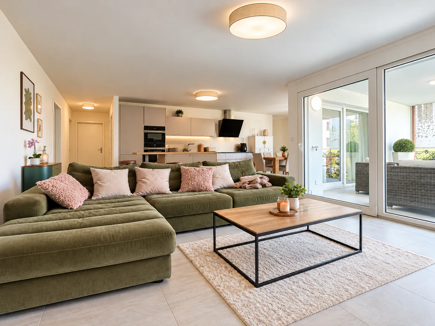 Prachtvolle moderne Wohnung mit großen Terrassen und privatem Garten