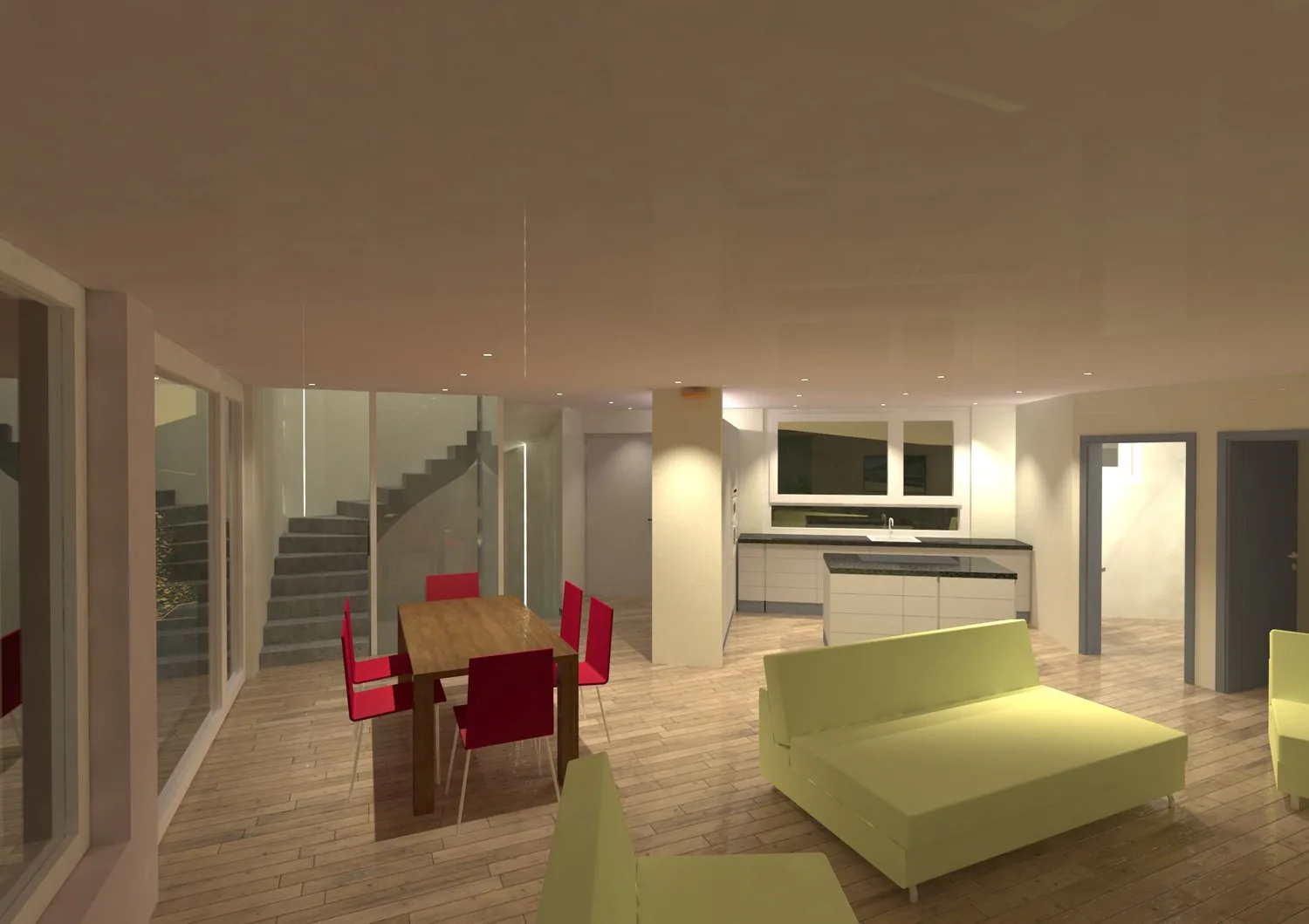 Casa unifamiliare nuova con terrazza sul tetto & vista panoramica