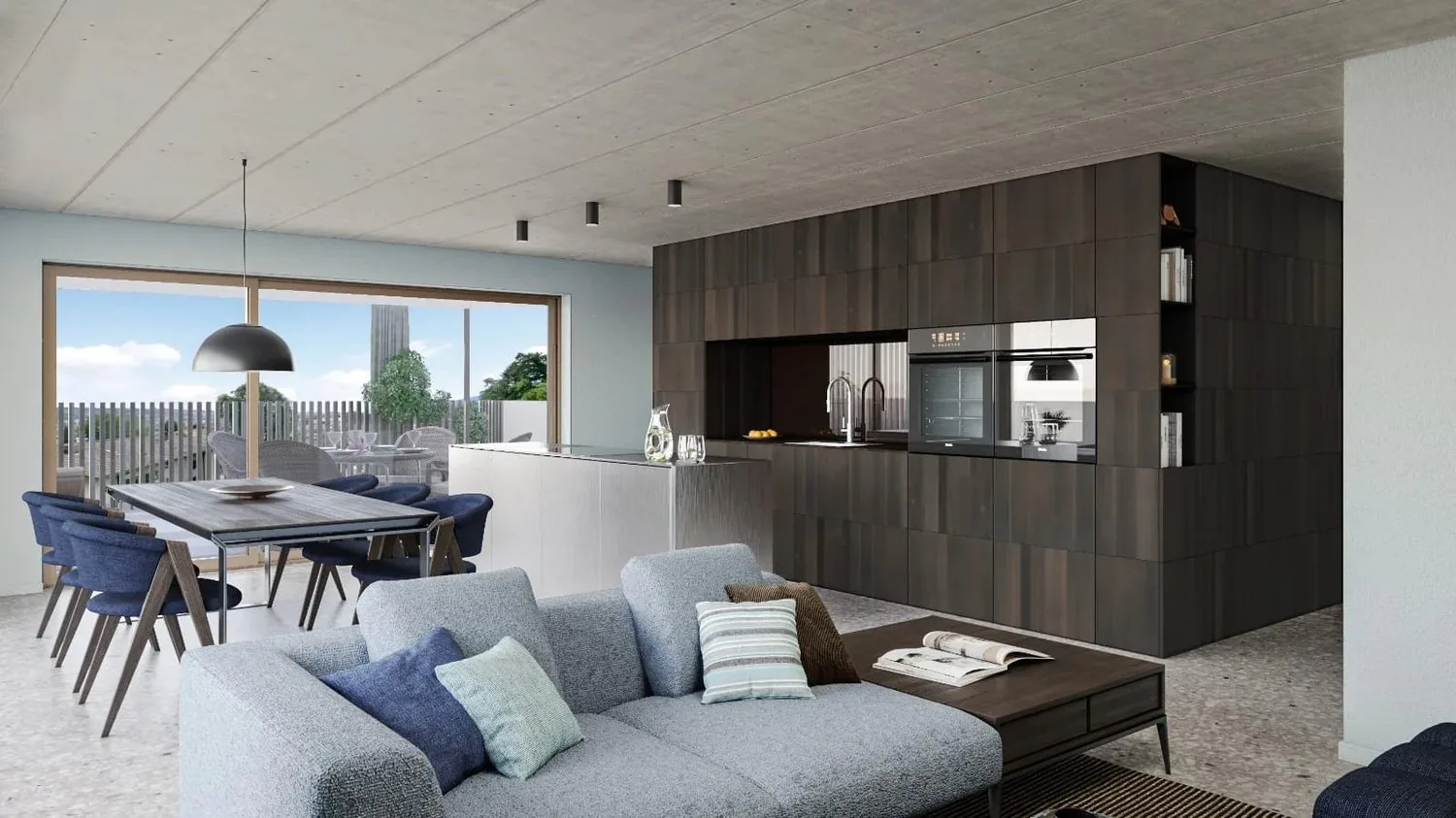 4.5 room new apartment on the ground floor with 41 m² terrace