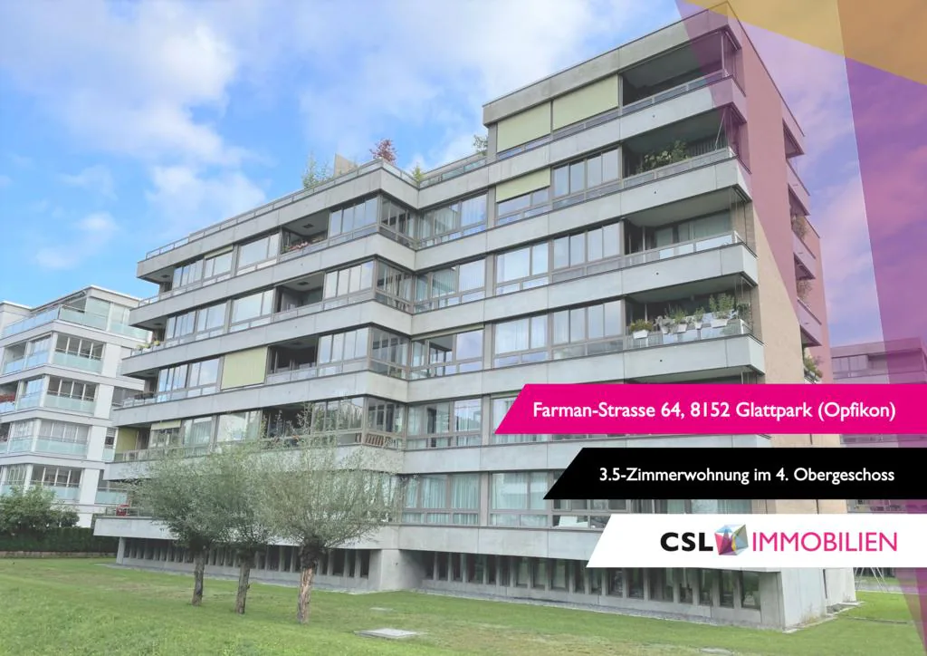 3.5-room apartment with newly renovated bathroom and balcony in Glattpark