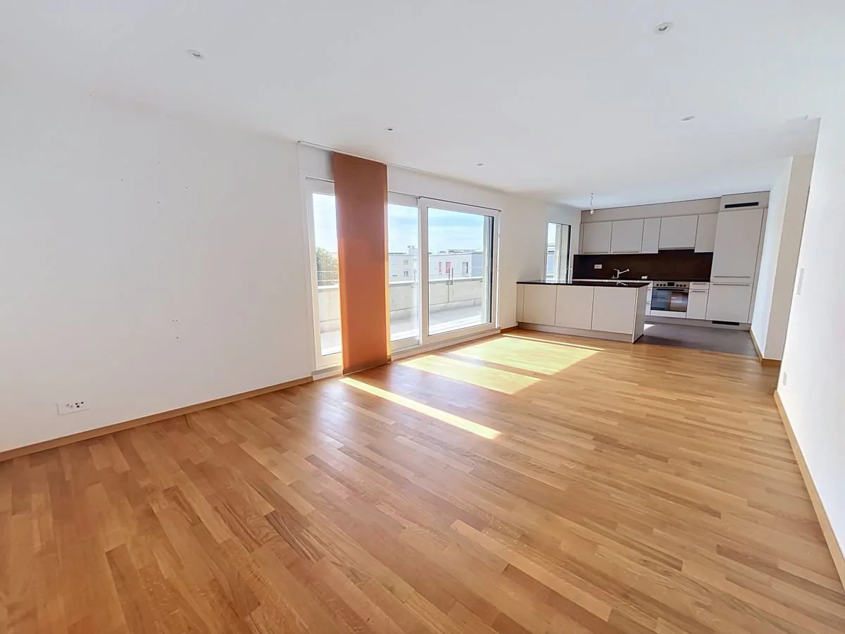 Attic with private elevator and peripheral balcony