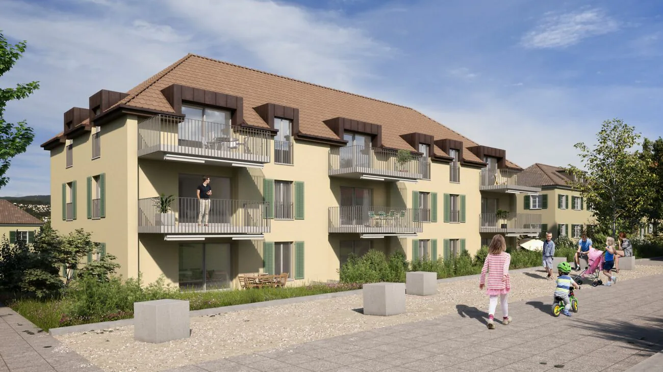 Hochwertige 3.5-Zimmer-Wohnung im 1.OG mit Balkon