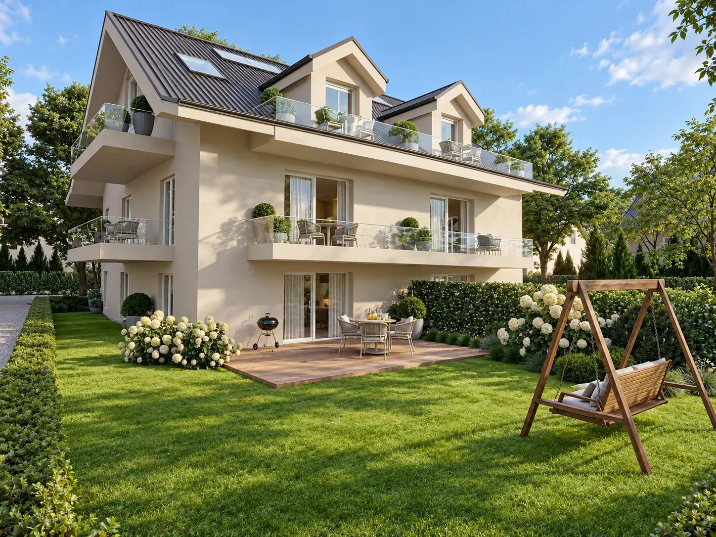 New 4.5-room apartment in Gingins - Minergie, balconies, countryside view - Delivery 2028