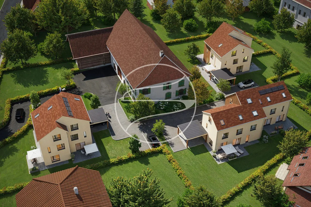 Promotion of 6 semi-detached villas with 4.5 and 5.5 rooms for sale in Corcelles-près-Payerne