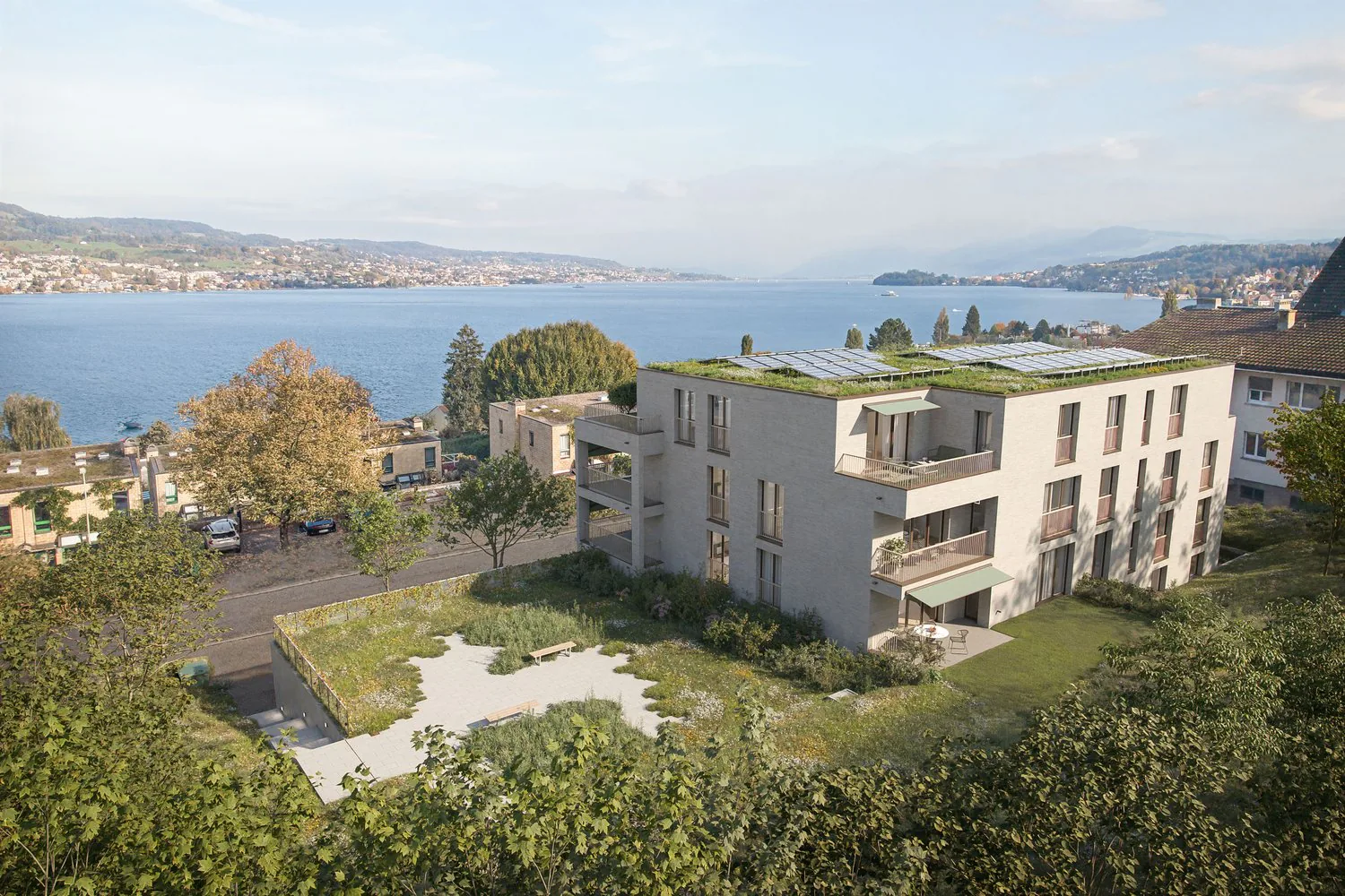 Projet de construction neuve Fachstrasse 74 à Oberrieden - Appartement 2.2